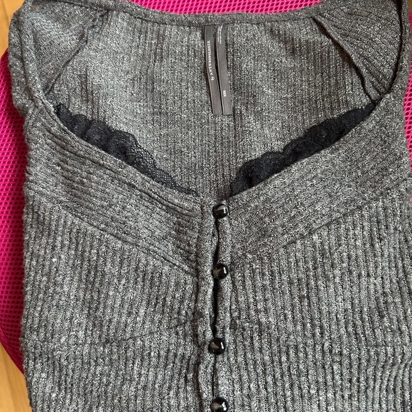 Anthropologie Lace-Trimmed Cardigan - Picture 7 of 9